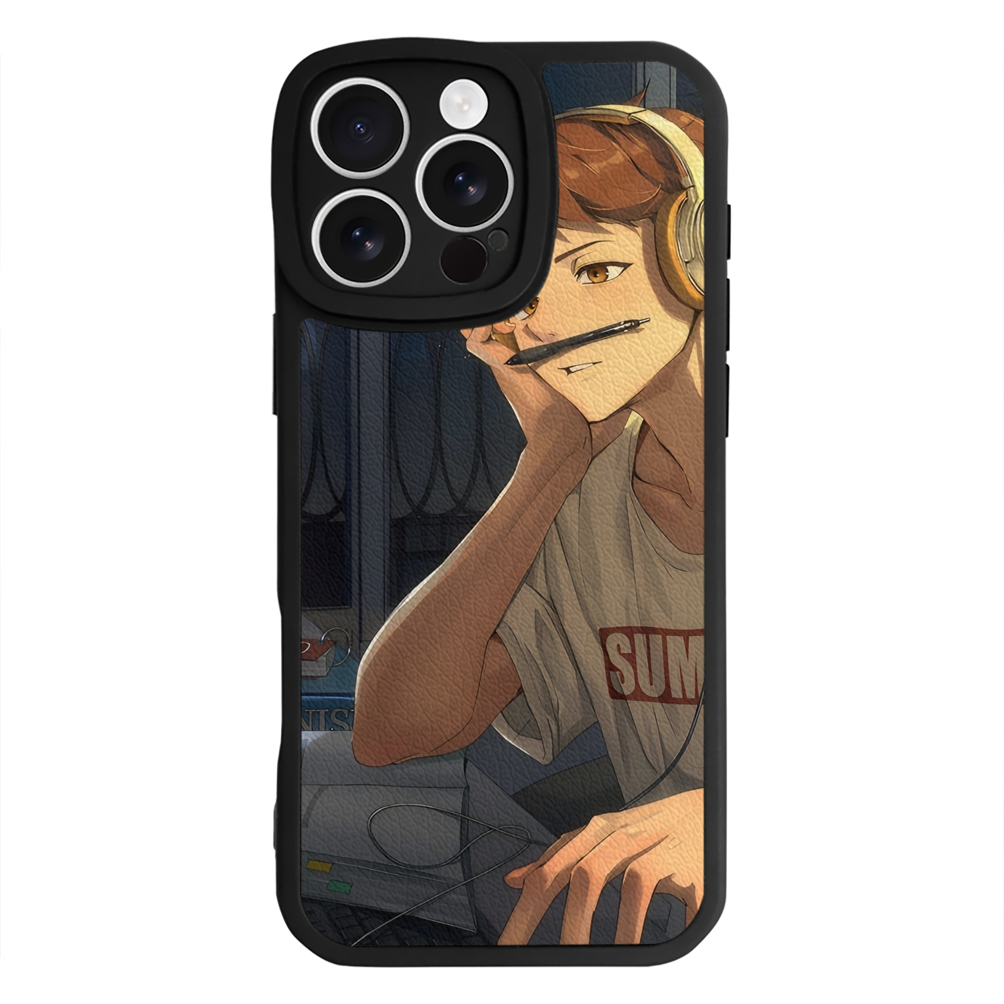 （画像用） ハイキュー!! Haikyu!! 【iPhone 16シリーズ対応】シリコンスマホケース（レザー調） 材質：シリコン
